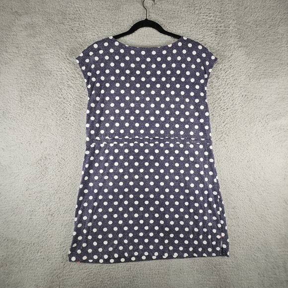 Boden Dress Size M Blue Polkadot Tassel Pockets Beachy Coastal Vacation‎ Resort - Picture 9 of 14